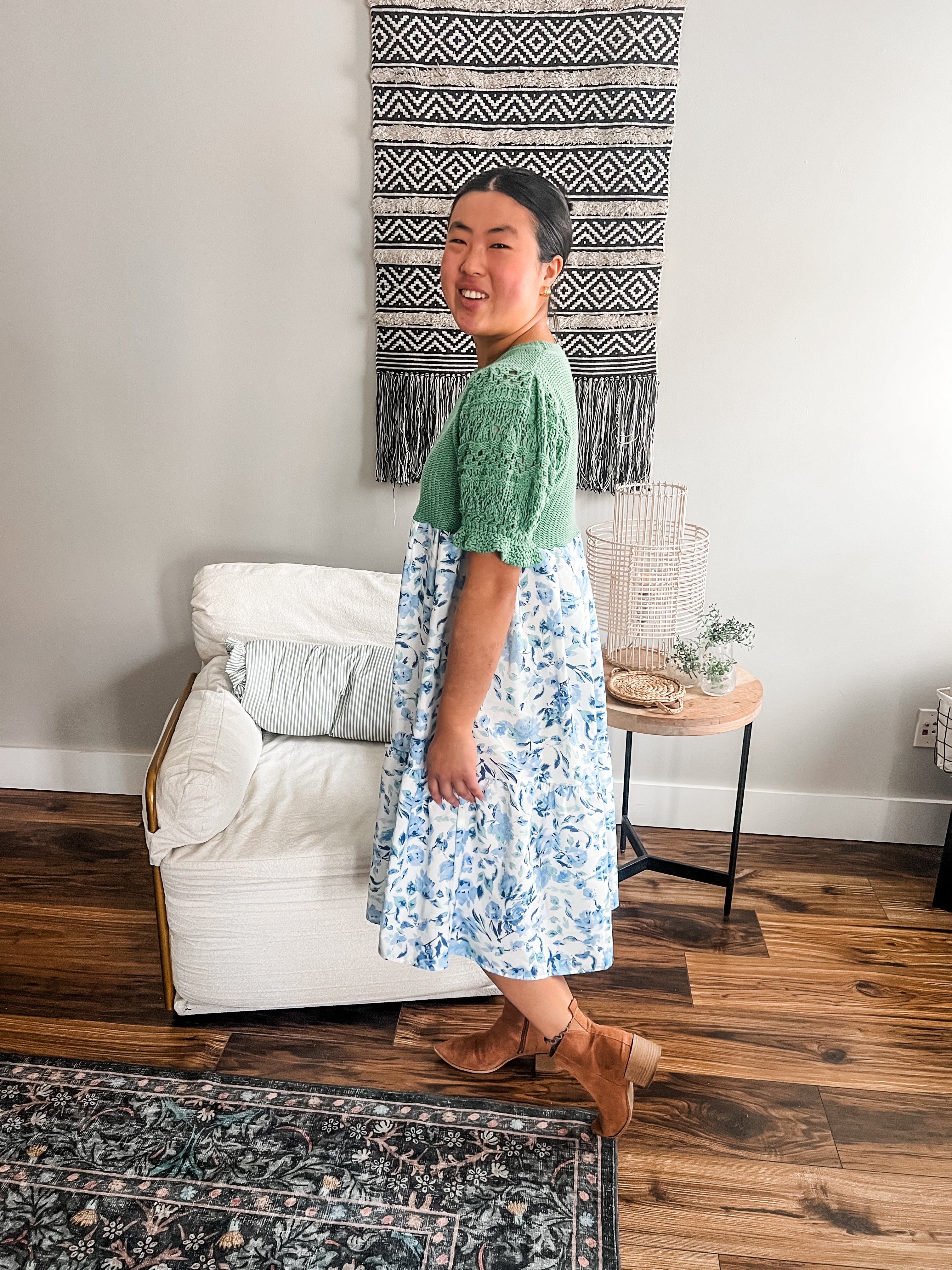 Meadow Bloom Midi Dress