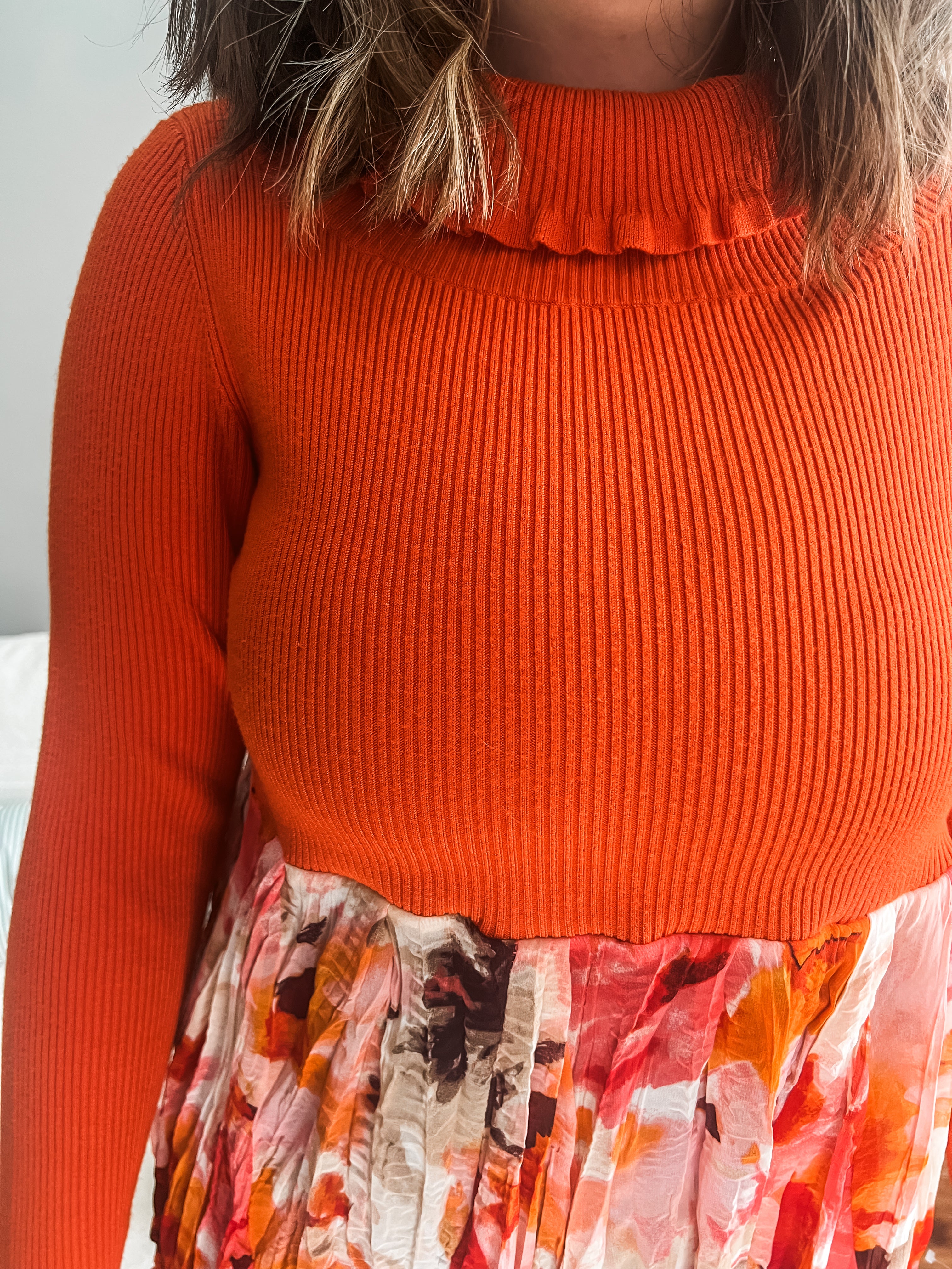 Harvest Glow Ruffle Peplum