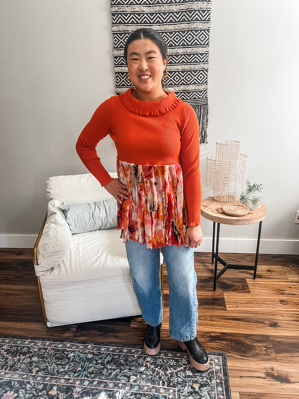 Harvest Glow Ruffle Peplum