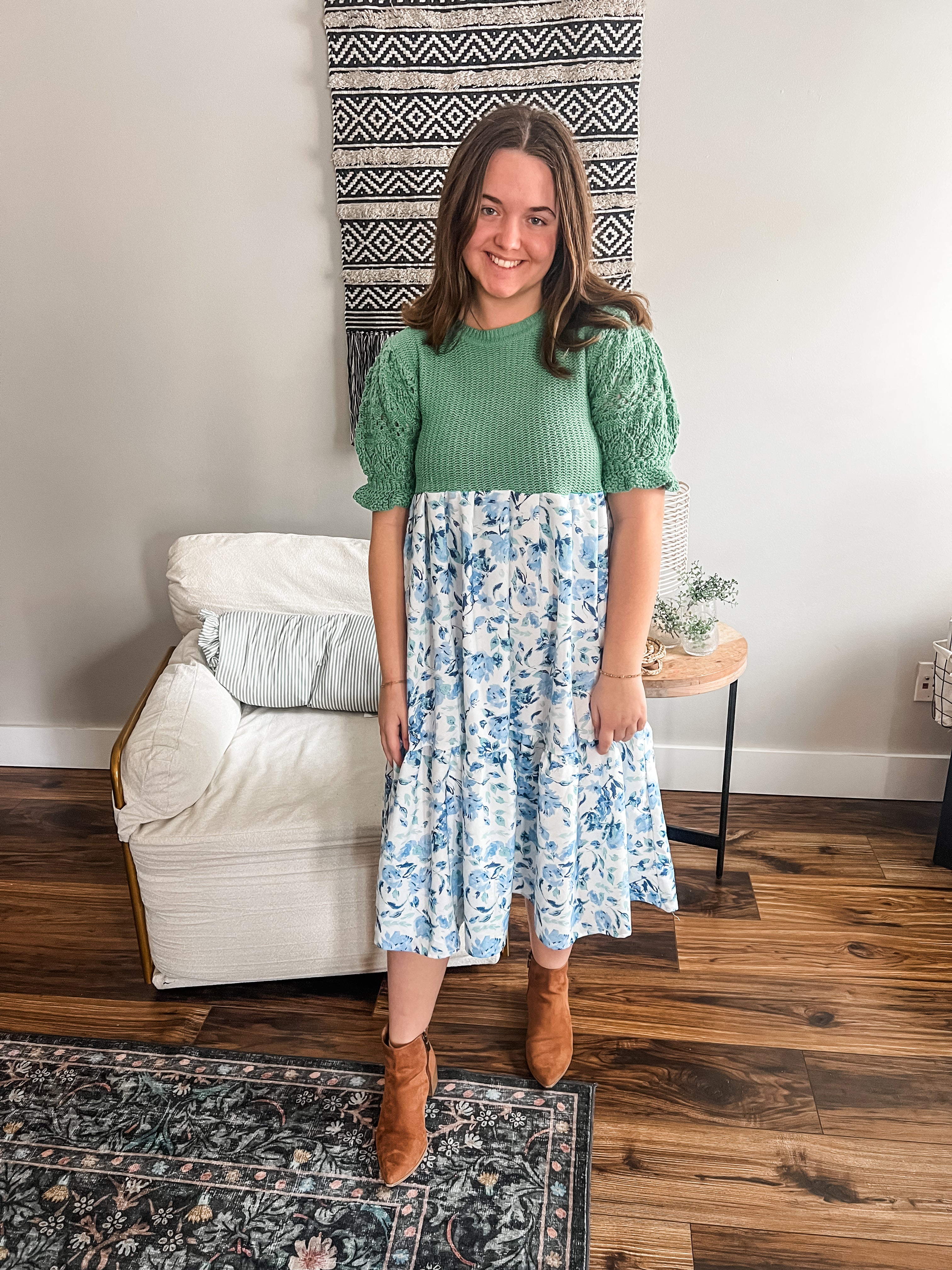 Meadow Bloom Midi Dress