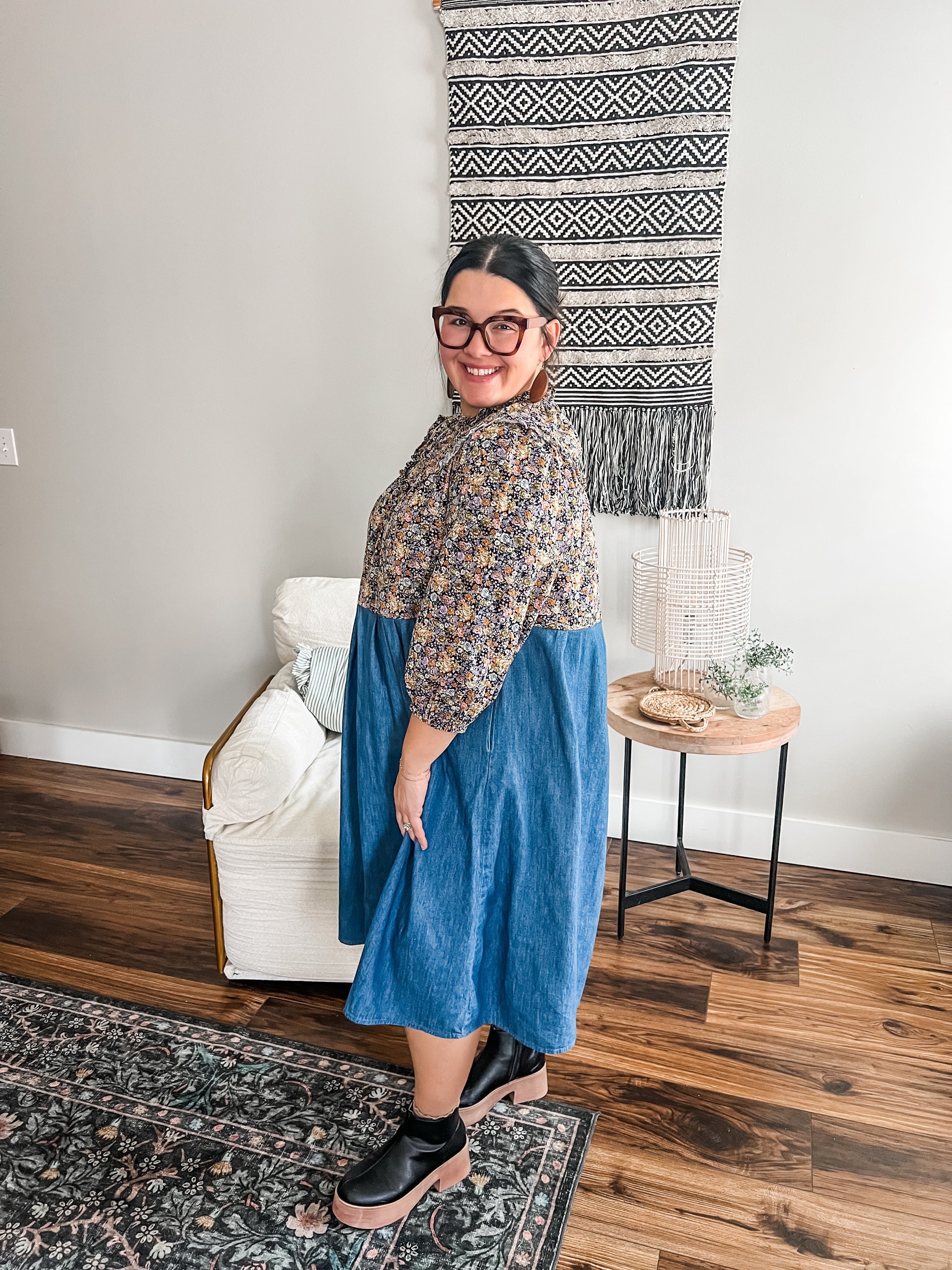 The Everly Blue Midi Dress