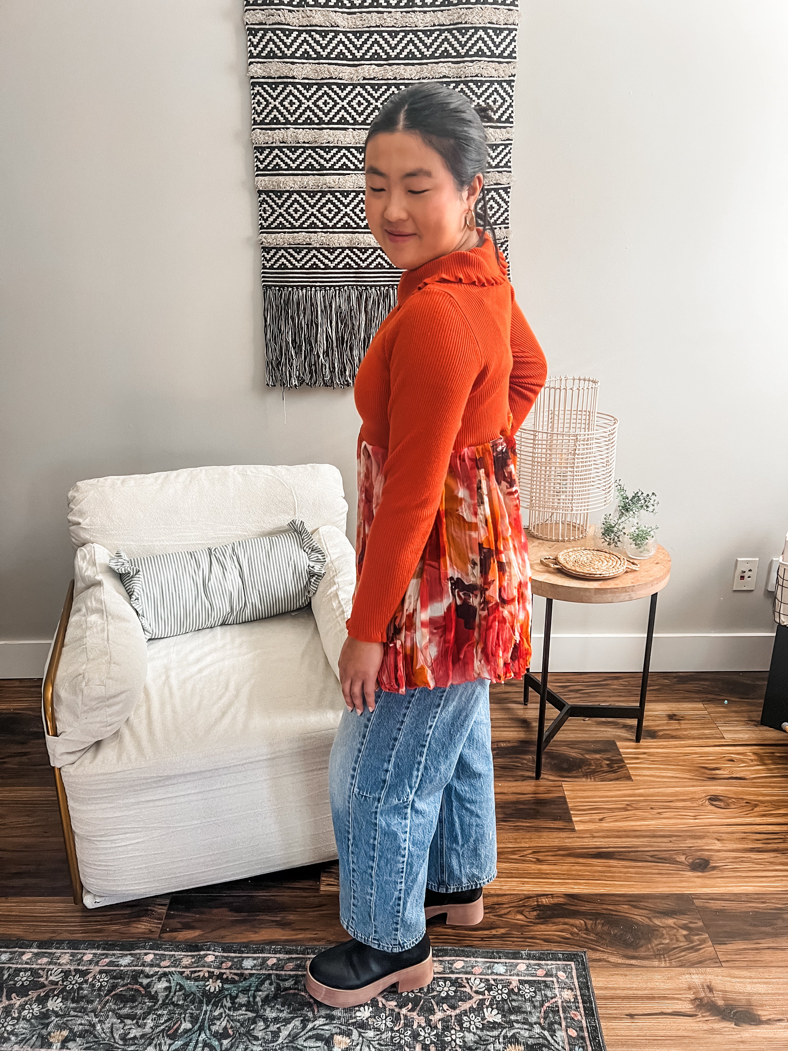 Harvest Glow Ruffle Peplum