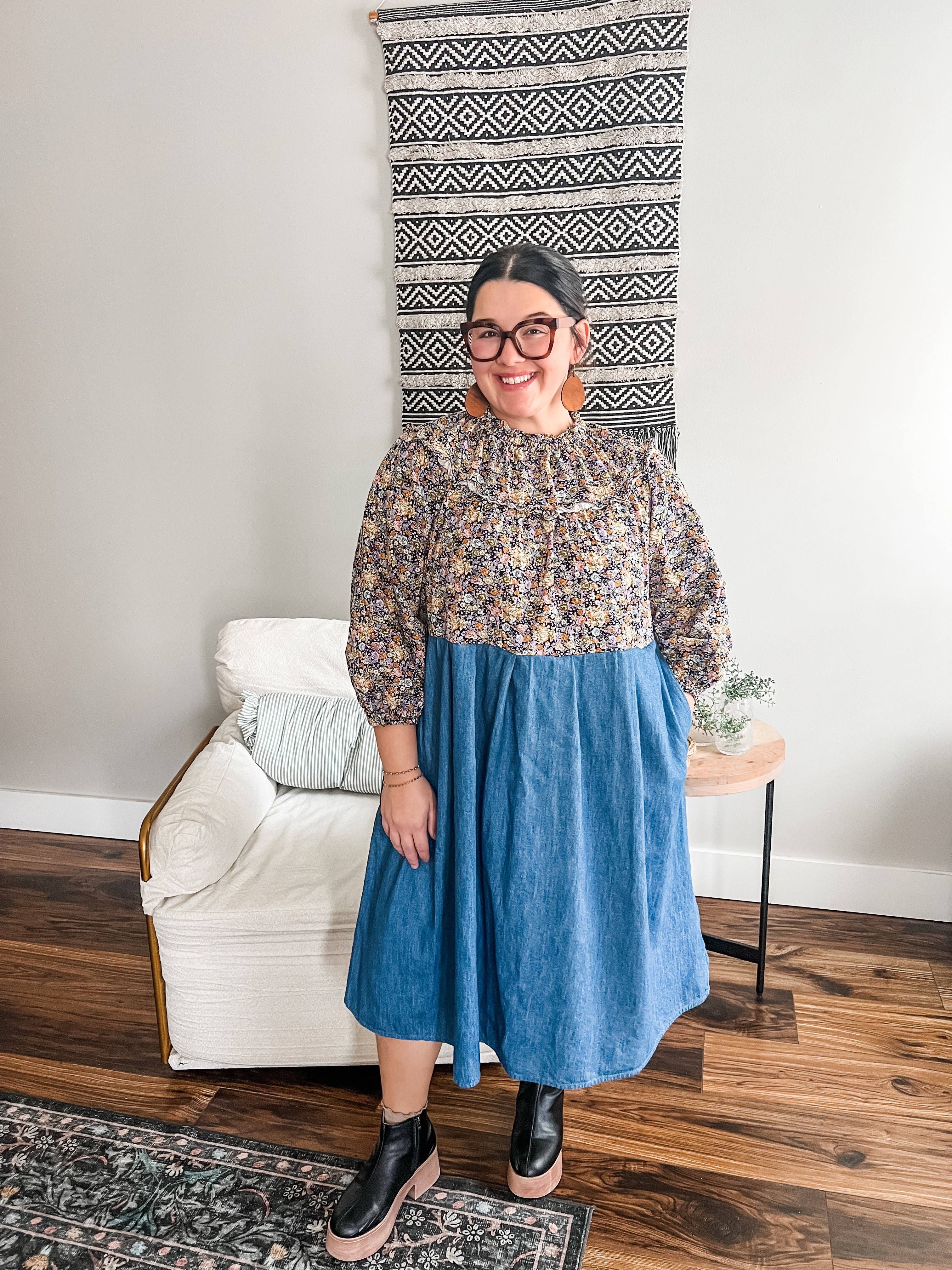 The Everly Blue Midi Dress